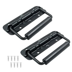 2 Pack Spring Loaded Case Handles Stainless Steel Surface Mount Chest Handles
