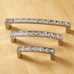 Modern Diamond Crystal Pull Handles Cabinet Wardrobe Furniture Drawer Door Knobs