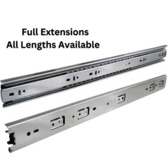 10 Pairs Full Extension 100-lb Ball Bearing Drawer Slides with Screws LSI