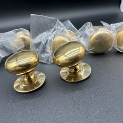 Set 7 Amerock Allison Polished Brass Cabinet Drawer Pull Knob NIP