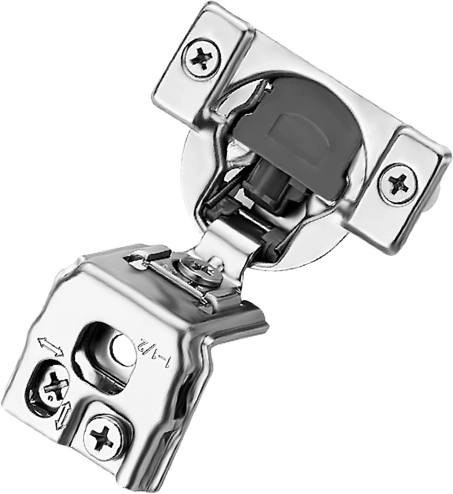 Ravinte 22 Pack 1-1/2″ Overlay Soft Close Cabinet Hinges Satin Nickel – READ