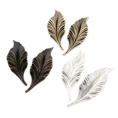 Creative Leaf Shaped Cabinet Door Handles Furniture Pulls Knobs Hardware 2pcs