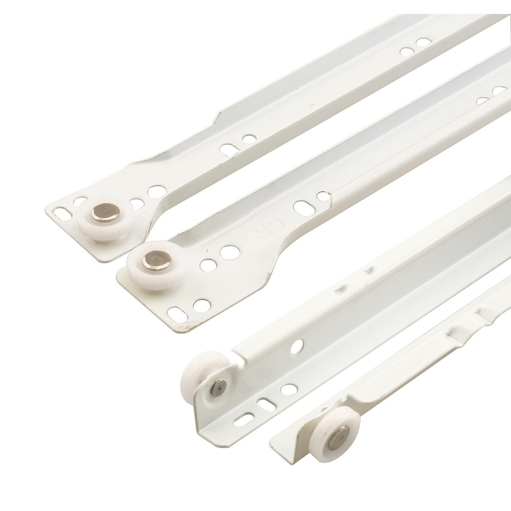 Drawer Slide Kit – Self-Closing Tracks for Bottom/Side-Mounted Drawers – 17.75″