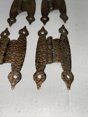 (4) Amerock Hinge Hammered Antique Copper Finish Hinge Offset Vintage – Lot of 4