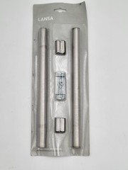 NEW IKEA Lansa 600.557.54 Drawer Pull Handle 9.5” in Stainless Steel (Lot of 3)