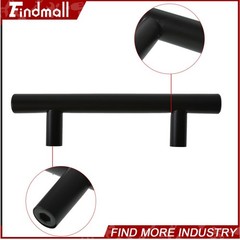 Findmall 30 Pcs 5″ Black Stainless Steel T Furniture Cabinet Door Handel
