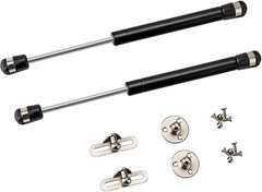 2 Pack Extended 10 inch Gas Prop Force 100N/22LB Gas Struts – Black Gas Sprin…