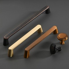 Vintage Furniture Handles Brushed Gold Kitchen Cabinet Handles Retro Handles