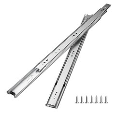 Uimoso 22-Inch Side Mount Drawer Slides, 10 Pairs, 100 lb Capacity