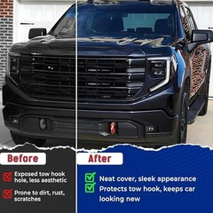 Tow Hook Cover Compatible with GMC Sierra 1500 2019, 2020, 2021, 2022, American