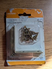 Brainerd B55515G-PB-U Brass Plated 1 1/2″ Corner Brace Pack of 4