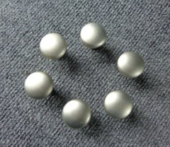 Set of 6 Brushed Nickel Knob Mushroom Shape Kitchen Cabinet Drawer Pull Handle