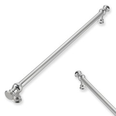 2-Pack 10in 256mm Hole Center Cabinet Pulls, Brushed Satin Nickel, Solid Heavy