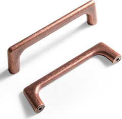 4 Inch 102mm Antique Copper Zinc Alloy Retro Cabinet Pulls 6 PCS