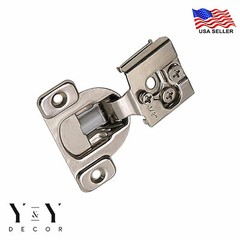 40 Pack (20 Pairs) 1/2″ OVERLAY SOFT CLOSE Face Frame Compact Cabinet Hinge