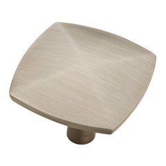(12) Brainerd P35624W-SN-CP Devereux 1-3/16″ Satin Nickel Square Cabinet Knob