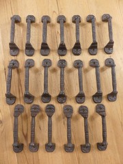 20 Cast Iron Rustic Barn Handle Gate Pull Shed Door Handles Fancy Drawer Pulls