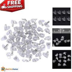 Self-Locking 5mm Shelf Support Pegs – 95 Durable Clips for Kitchen Organization