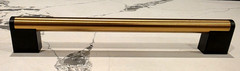 10 Pack Cabinet Handles BRASS and Black 8.5″ Drawer Pulls – Round Bar