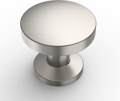 10 Pack Brushed Satin Nickel Cabinet Knobs 1.2 Inch(30Mm) Single Hole Cabinet Ha