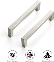 32 Pack Satin Nickel Cabinet Handles – 5 Inch Drawer Pulls for Kitchen