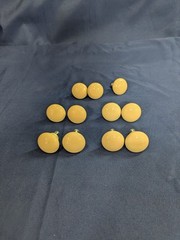 Vintage Cream Color Porcelain Ceramic 1.5″ Cabinet Pulls Drawer Knobs 11