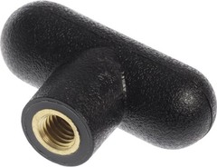 2 Pack 55413 Female Bar Knob 1/4 X 3/8 Inch Black Replacement Parts