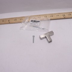 Probrico Single Hole Square Cabinet Knob Brushed Nickel Stainless Steel 2″