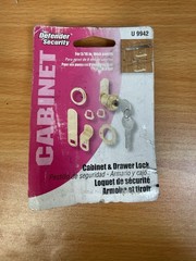 Defender Security U 9942 Drawer and Cabinet Lock For 1″ Panels
