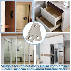 Cabinet Magnetic Catch 8 Pack,Ultra Thin Stainless Steel Door Catch Latch for…