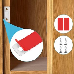 10 Sets Ultra-thin Invisible Punch-Free Magnetic Door Cabinet Closer Stoppers
