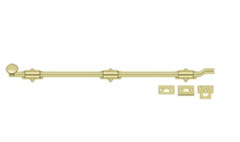 Off Set Surface Bolt 26 Inch Heavy Duty Solid Brass in 9 Finishes By Deltana