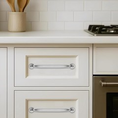 2 Pack 6″ Brushed Satin Nickel Cabinet Pulls – Heavy Duty Drawer Handles for Kit