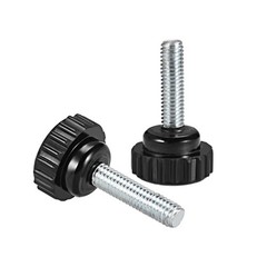 M6x30mm Male Thread Round Knurled Clamping Knobs Grip Thumb Screw on Type 6X