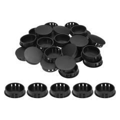50pcs Nylon Hole Plugs,1-1/2″ Round Drill Screw Hole Plugs Covers, Black