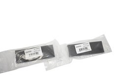 2pk Emtek Cabinet Edge Pull Handle 4 inch US19 Matte Black 87110US19 with Screws