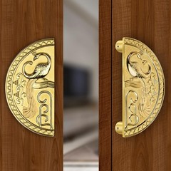 Peacock Design Heavy Duty Main Door Handle Pull Home Office Decor