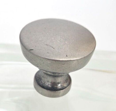 Top Knobs M1202 Nouveau III Bergen Knob 1.25″ Antique Pewter Distressed Hardware