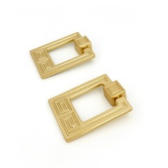 2 PCS Chinese Style Huiwen Geometric Cabinet Knob Single Hole Drawer Closet