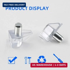 50 Pcs Shelf Support Peg Clear Holder Pegs Support Cabinet Shelf Pins for Kitche