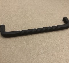Emtek 76045FB Wrought Steel 6” C-C San Carlos Fixed Pull