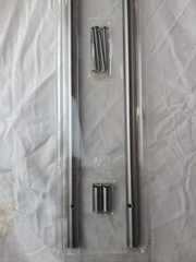 Lansa Brushed Stainless Steel Cabinet Handles / Drawer Pulls 17 1/2″ – Two Pack