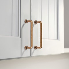 8 Pack 3 inch76mm Hole Center Antique Brass Cabinet Pulls Vintage Cabinet Han…