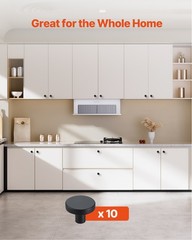 VEVOR Cabinet Knobs Drawer Kitchen Pulls 10 Pack 1.26in Mushroom Knob Zinc Alloy