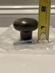 Kraftmaid 7034 Forged Collection Aged Bronze Cabinet Knob x10 Count KNOB7034AGB