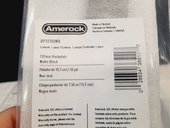 (10) Amerock BP37765 Ladera 8-7/8″ Backplate for 7-9/16″ Center to – Black