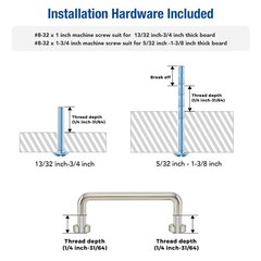 Cabinet Pulls – 3 Inch Hole Center, Brushed Nickel, 2 Pack, Alloy Cabinet Han…