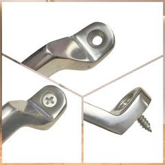 1PC 304 Stainless Steel Door Handle, Rounded Corners, 4-3/4in 120mm Centers