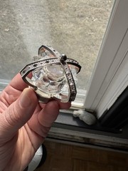 Anthropologie Faux Diamond Crown Single Drawer Pull Knob