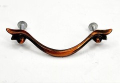 1960s Vintage Cabinet Pulls Ornate Ajax Copper Tone Plating With Hardware